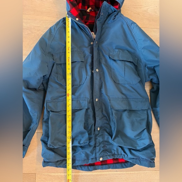 LL Bean vintage made in USA wool nylon Baxter State Park buffalo plaid check - L - Picture 2 of 8